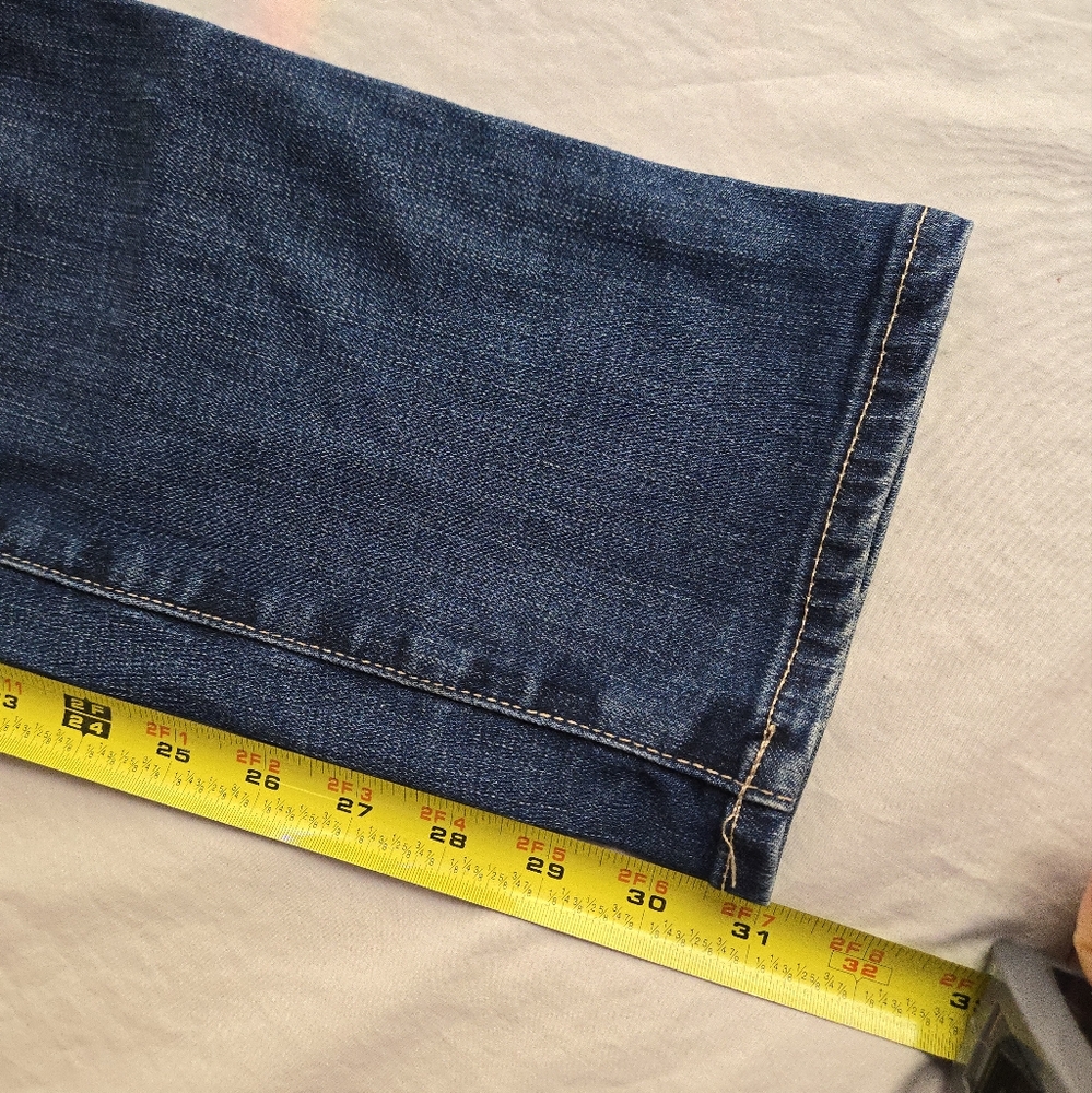 AG Adriano Goldschmied The Stilt Cigarette Jean 32R Medium Blue Wash - Picture 3 of 10